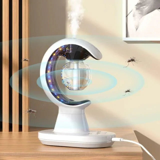 Smart 3-in-1 Mosquito Repellent Air Humidifier & LED Night Lamp – USB Electric Insect Killer for Home, Bedroom & Office