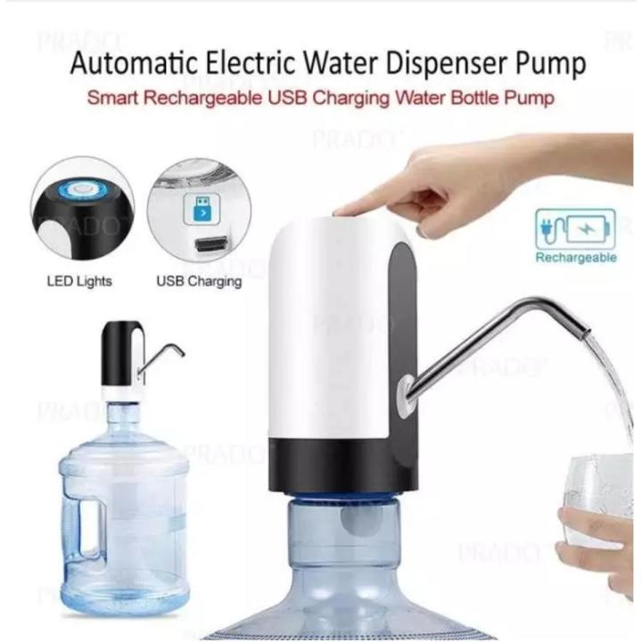 Upgraded USB Rechargeable Water Bottle Pump – One-Touch Automatic Water Dispenser for 2-5 Gallon Bottles