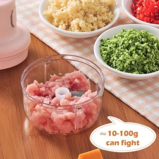 Mini Electric Garlic Grinder 250ml – USB Rechargeable Portable Food Chopper | Powerful One-Touch Kitchen Helper