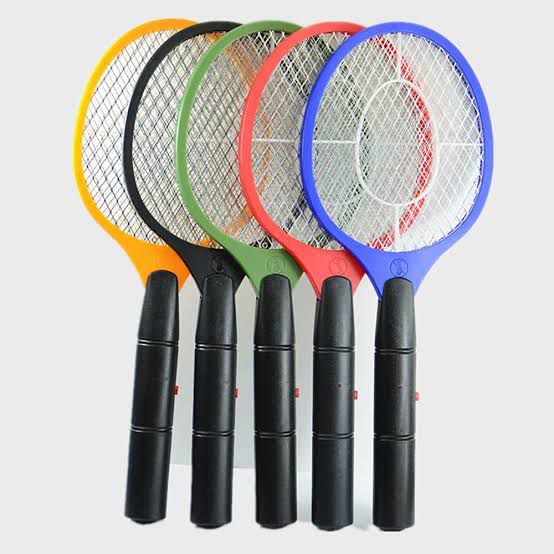 Electric Mosquito Killer Racket 2-in-1 with LED Flashlight – Safe, Powerful & Rechargeable (Random Color)