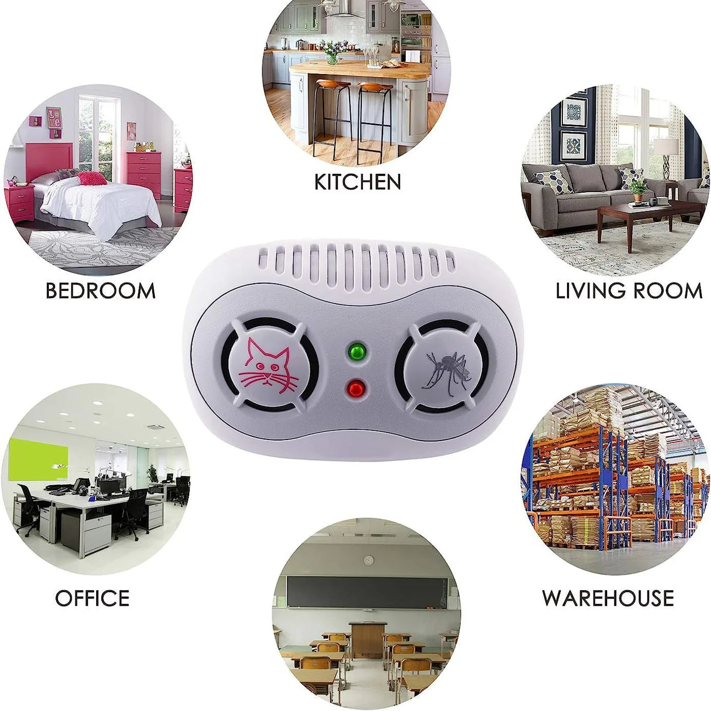 Super Ultrasonic Mouse & Mosquito Repellent – Safe, Silent & Chemical-Free Pest Protection