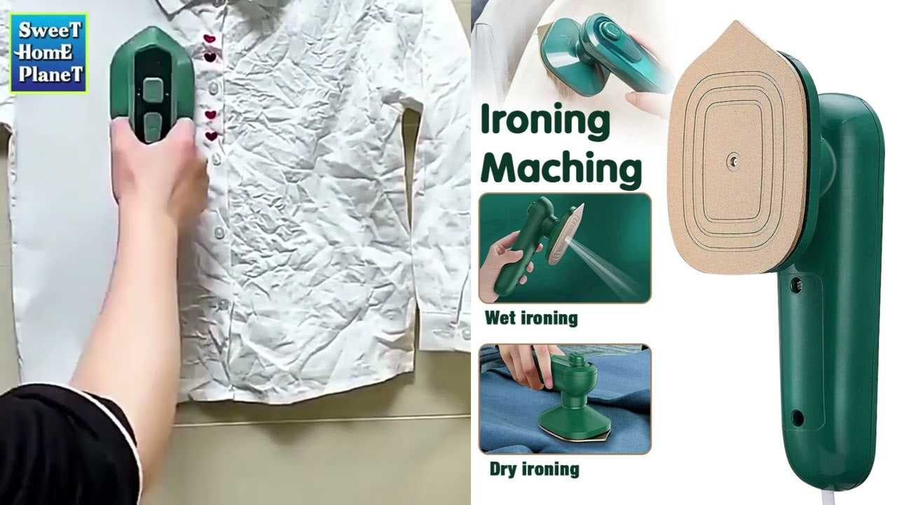Portable Mini Electric Steam Iron – Compact Handheld Garment Steamer for Wrinkle-Free Clothes
