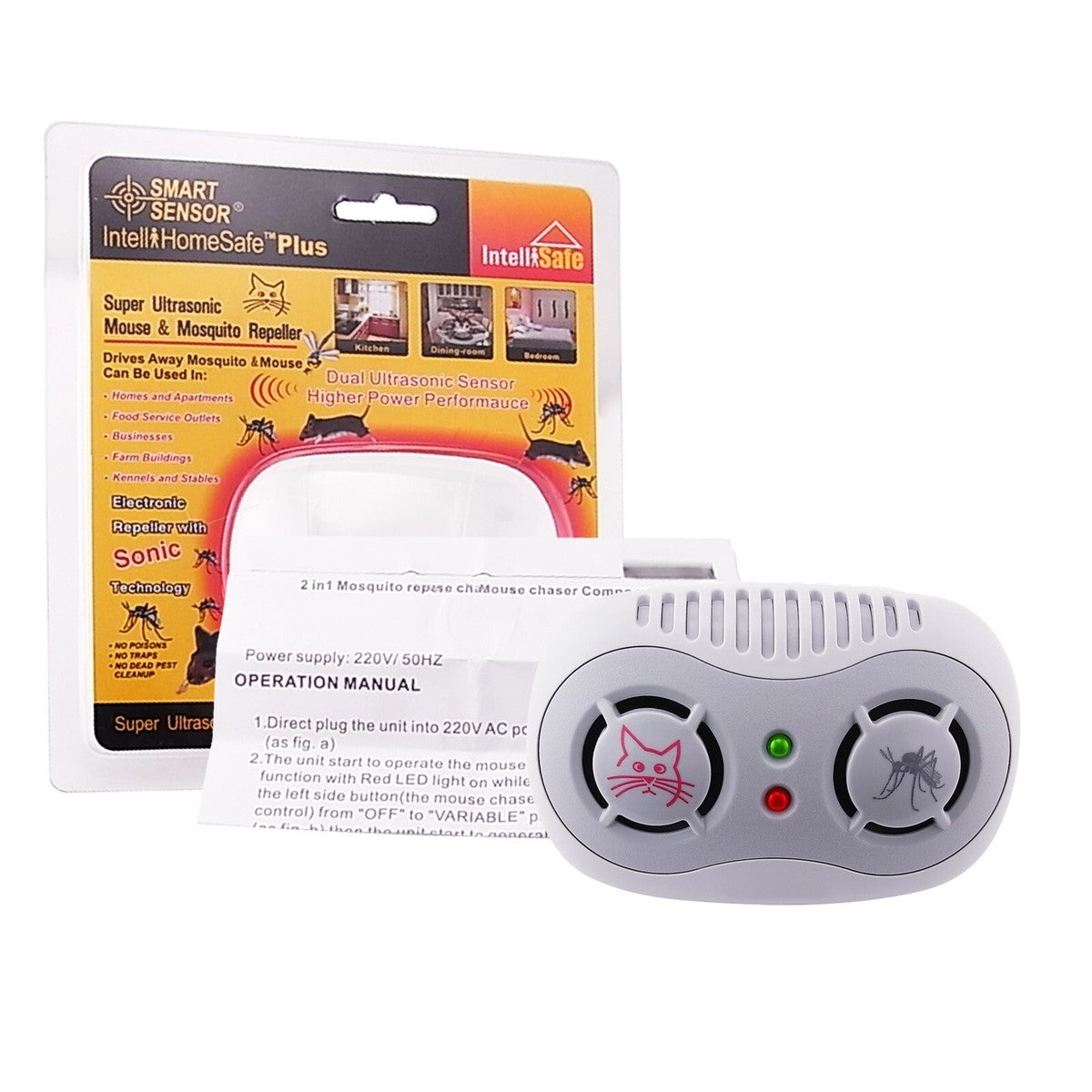 Super Ultrasonic Mouse & Mosquito Repellent – Safe, Silent & Chemical-Free Pest Protection