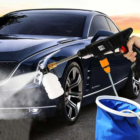 Automatic Cordless Car Wash Spray Gun 48V – Wireless High Pressure Foam Jet Washer