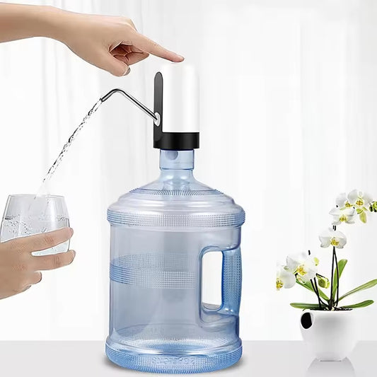 Upgraded USB Rechargeable Water Bottle Pump – One-Touch Automatic Water Dispenser for 2-5 Gallon Bottles