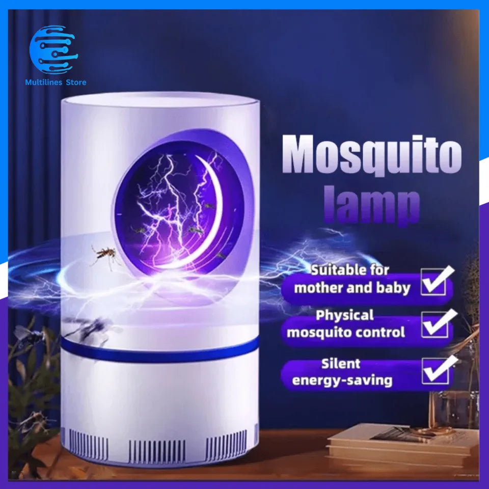 Electric Mosquito Trap Blue Light Mosquito Killer Lamp With USB Power Suction Fan No Zapper Child Safe