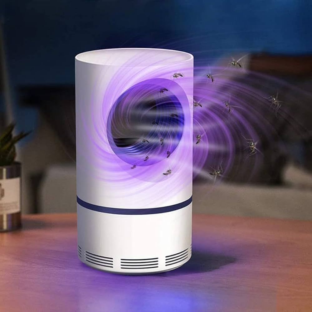 Electric Mosquito Trap Blue Light Mosquito Killer Lamp With USB Power Suction Fan No Zapper Child Safe