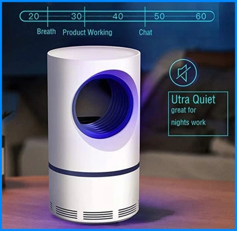 Electric Mosquito Trap Blue Light Mosquito Killer Lamp With USB Power Suction Fan No Zapper Child Safe