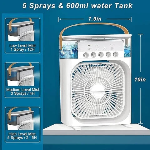 Multi Function Portable Desktop Air Cooler Fan – Stay Cool Anytime, Anywhere!