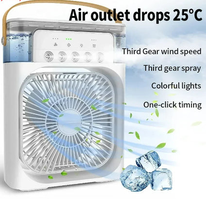 Multi Function Portable Desktop Air Cooler Fan – Stay Cool Anytime, Anywhere!
