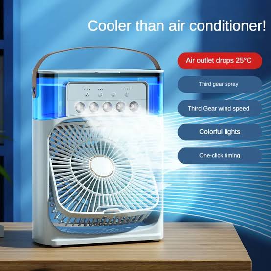 Multi Function Portable Desktop Air Cooler Fan – Stay Cool Anytime, Anywhere!