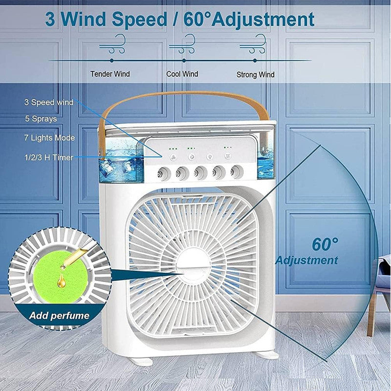 Multi Function Portable Desktop Air Cooler Fan – Stay Cool Anytime, Anywhere!