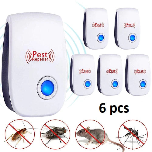 Electronic Ultrasonic Pest Repeller – Safe, Silent & Chemical-Free Protection Against Mosquitoes, Insects & Mice