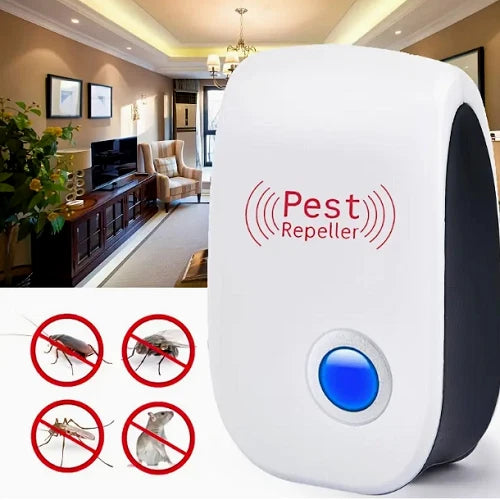 Electronic Ultrasonic Pest Repeller – Safe, Silent & Chemical-Free Protection Against Mosquitoes, Insects & Mice