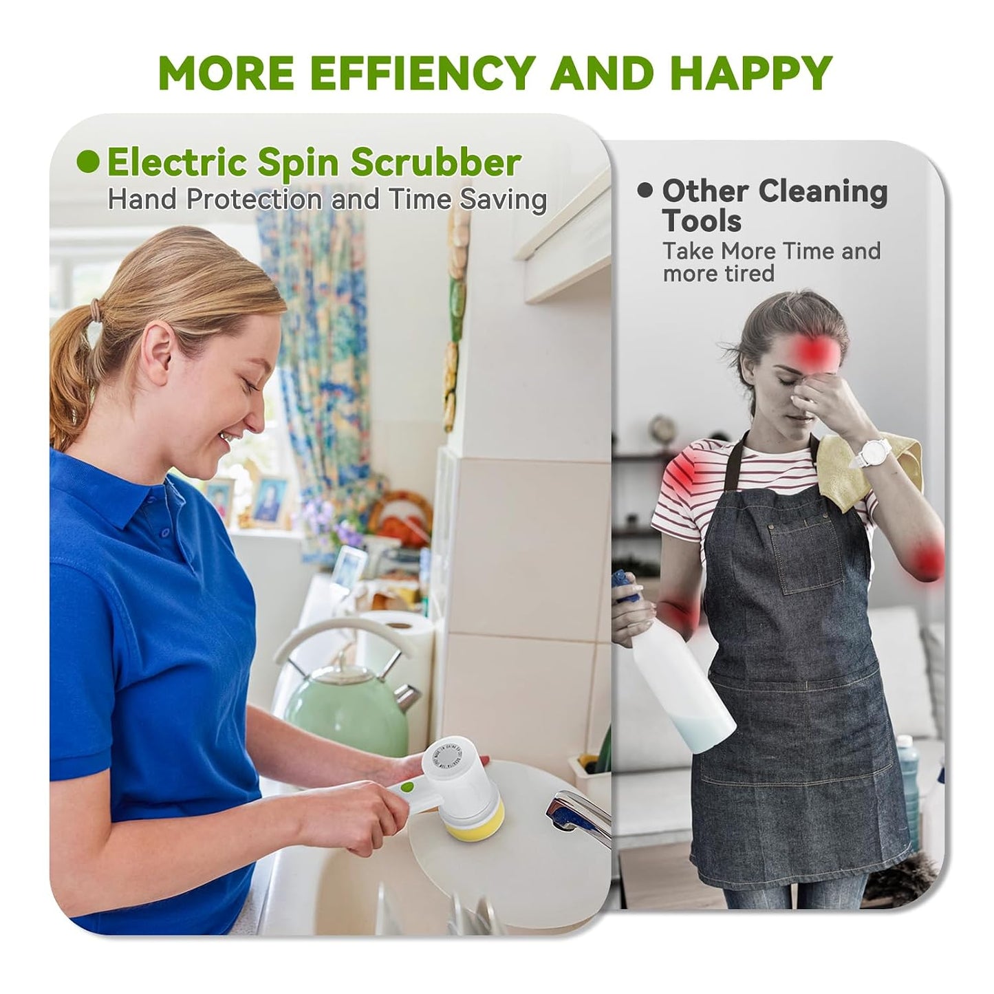 Electric Spin Scrubber – Make Deep Cleaning Faster, Easier & Effortless!