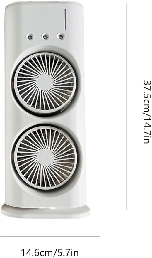 Spray Fan – Double-Ended Spray Water Mist Fan with LED Light & Humidifier